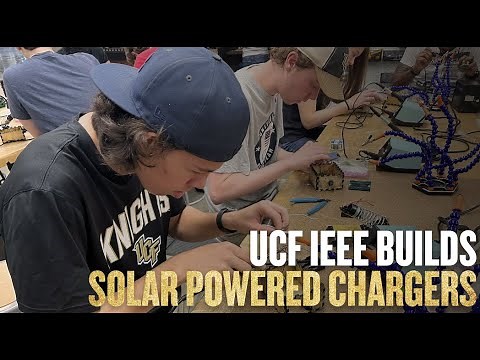 UCF Engineering Students Build Solar Powered Chargers