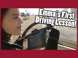 EMMA'S FIRST DRIVING LESSON! | KITTIESMAMA