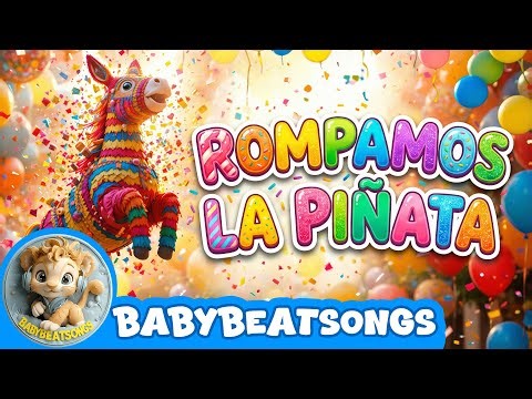 Rompamos la Piñata 🎉 Canciones Infantiles | Bilingual Birthday Song for Kids | ‪@BabyBeatSongs‬