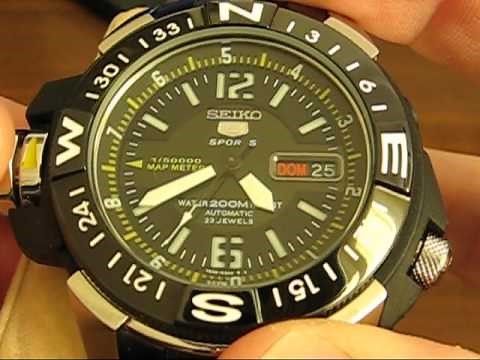 Seiko 5 Map Meter 7S36 - 02K0