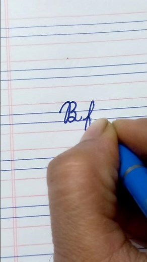 How to write Bf in cursive writing