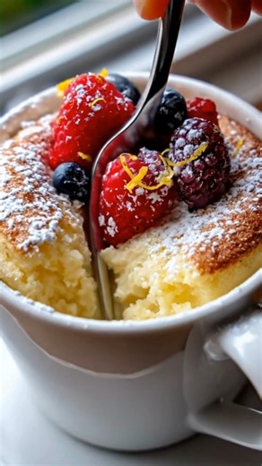 This Lemon Cottage Cheese Mug Cake is like a little burst of sunshine in dessert form. Light, fluffy, and perfectly tangy, it comes together in minutes and feels extra special without any extra effort. It’s my favorite quick treat when I’m craving something sweet and refreshing — and the kids love it topped with fresh fruit or a spoonful of yogurt. Ingredients 1/2 cup cottage cheese 1 tbsp fresh lemon juice 1 tbsp lemon zest 2 tbsp honey 1/4 cup almond flour 1/2 tsp baking powder 1/4 tsp vanilla