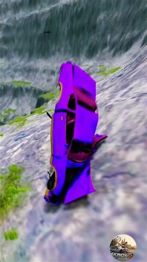 Tank vs Giant Lava Pit 😱 BeamNG drive 🛑 #34 #beamng #beamngdrive #automobile #viral #short #shorts