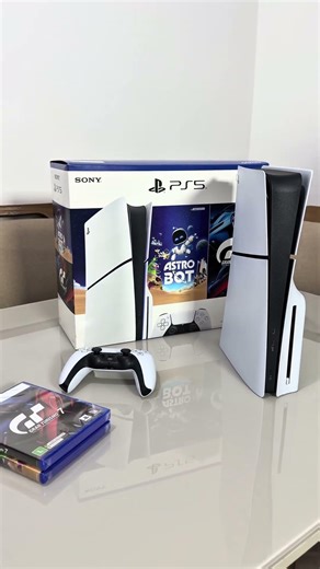 Unboxing PS5 Slim com Leitor Bundle Astro Bot & Gran Turismo 7