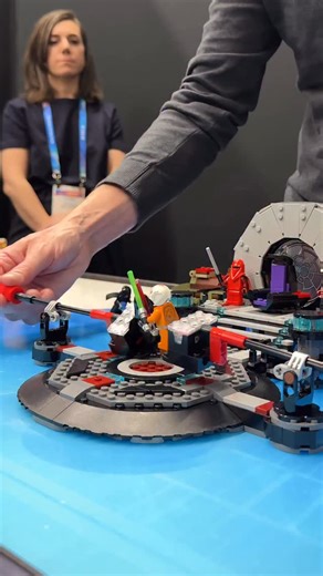 This Lego Smart Brick-powered duel between Luke Skywalker and Darth Vader is easily one of the coolest things we’ve seen at CES 2026. ⚔️✨ The sensor-packed Smart Bricks bring these figures to life by generating authentic lightsaber sounds and dynamic color changes in real time. The system uses Smart Tags to detect physical play actions, making every swing and clash feel immersive. These Star Wars Smart Play sets launch March 1 with prices starting at $70. #CES2026 #Lego #StarWars #SmartPlay #Tec