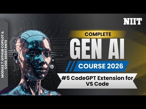 Code GPT for VS Code Explained | AI-Powered Coding & Refactoring | NIIT GenAI Course M7S5