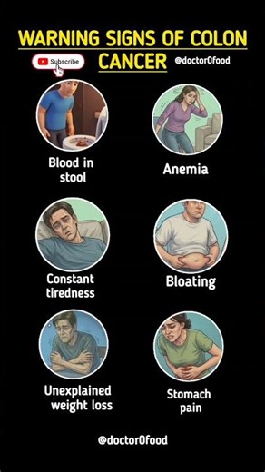 Warning Signs of Colon Cancer You Should Never Ignore | Early Symptoms of Colon Cancer #healthylife