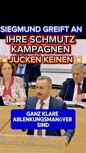 💥 SIEGMUND dismantles the smear campaign ⚡ #afd #sachsenanhalt #siegmund #weidel #cdu #spd #merz ...