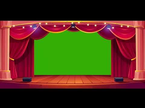 Theatre Stage Green Screen Footage 4K