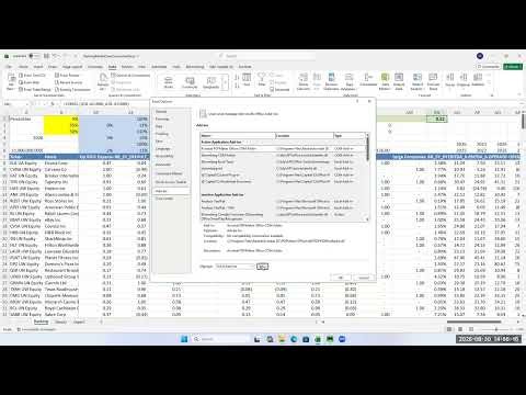 How to Use Industry/Sector Screening Model with Bloomberg Excel AddIn