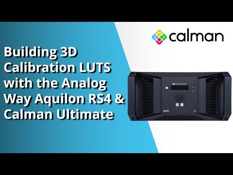 Step-by-Step 3D LUT Generation for Analog Way Aquilon RS4 | Tutorial
