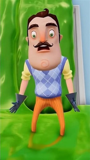 Wilson Slime Yağmuru 🥶 Hello Neighbor Who's Your Daddy #Shorts