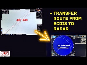 How to transfer routes From ECDIS -RADAR(JRC 9201/7201)
