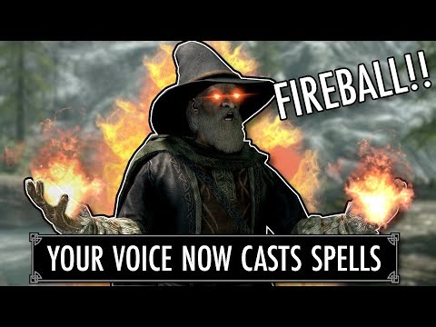 Skyrim But I Use My VOICE TO CAST SPELLS