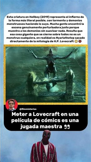 Este Monstruo Gigante Es en Realidad un Ícono de Lovecraft 😳👹 | Hellboy (2019)