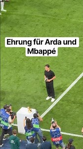 Ehrung für Arda und Mbappé! #realmadrid #ucl #ardagüler #mbappe