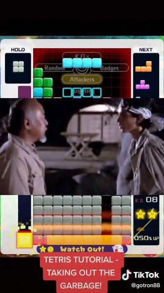 Tetris Tutorial - taking out the trash! (countering garbage) #tetris #tutorial #tetris99