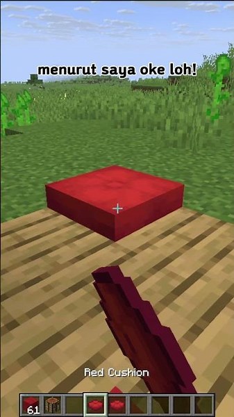 Minecraft Cushion Recipe from Mojang