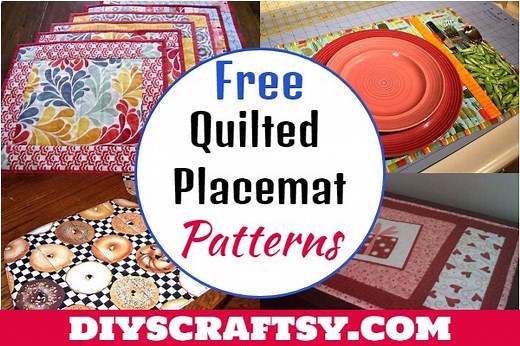20 Free Quilted Placemat Patterns
