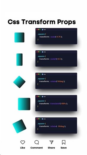 🎠 Transform Props #css #javascript #html #animation #hovereffect #tutorial #how #coding #webdev #js