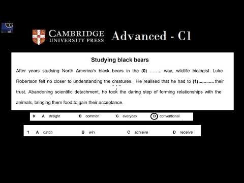 CAE - C1 - CAMBRIDGE SAMPLE - READING - PART 1