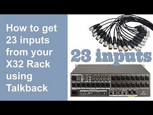 Get 23 built-in inputs from your X32 Rack!