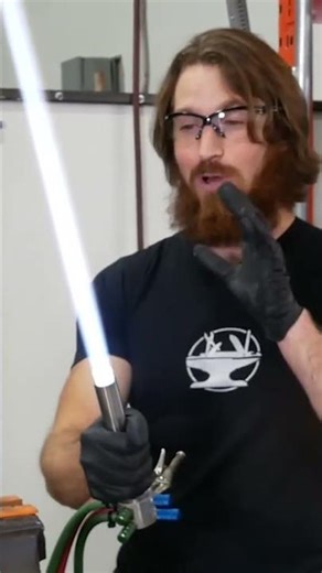 He Built a REAL Lightsaber… And It Works 🤯 #facts #shorts #shortsfeed