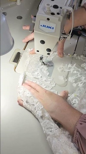 Is it magic? Replace the torn tulle illusion back of a wedding gown. #bridalsewing #easysew