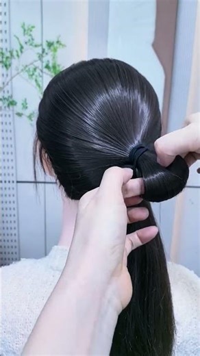 Elegant Double Loop Low Bun Hairstyle 🌸✨ | Simple & Beautiful Hair Tutorial 💖