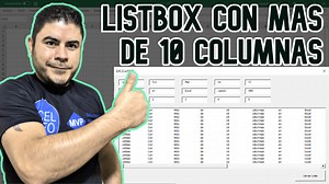 FÁCIL – ListBox con más de 10 columnas en Excel VBA - Sergio Alejandro Campos