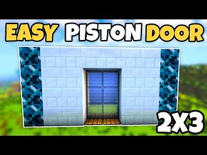EASIEST 2X3 AUTOMATIC PISTON DOOR! [Minecraft 1.21] Tutorial