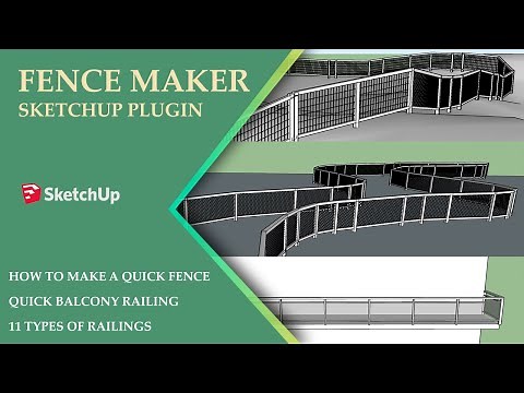 FENCE MAKER-Sketchup Plugin