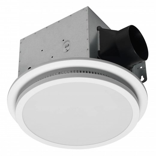 Reviews for HOMEWERKS Decorative White 110 CFM Ceiling Mount Bathroom Exhaust Fan with Bluetooth, Humidity Sensor, and LED Light | Pg 1 - The Home Depot