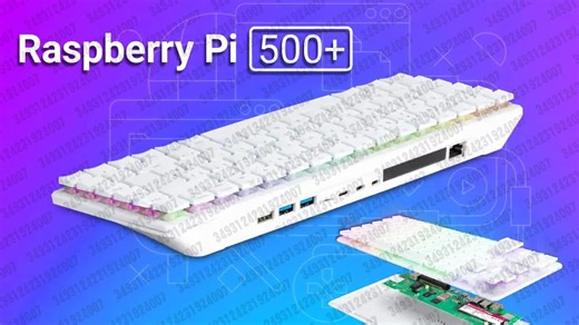 2025.09.25 【ETA PRIME】全新Raspberry Pi 500 +是一款带键盘的完整PC ！