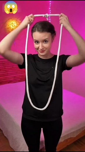 I repeat this girl with Amazing Rope 🪢 Magic Tricks Challenge. it's just Wow😲.