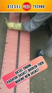 Diesel engine radiator gasket making diesel techno#youtubeshort #viralshort#foryoupage #dieseltechno