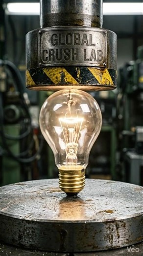 “Oddly Satisfying [Glass light bulb 💡💥]Crush | Hydraulic Press ASMR 💥” #satisfying