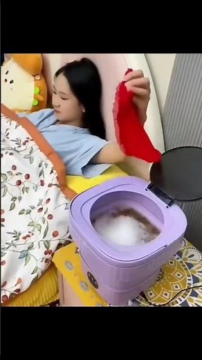 New Product Compact Folding Ultrasonic Travel Laundry Washing Machine