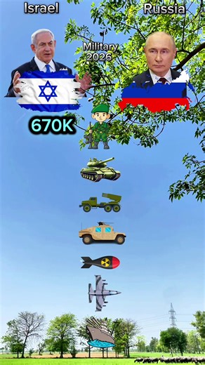 Israel and Russia powers in 2026 Source: Global Firepower Index #israel #russia #fyp #viralvideos #socialdynamics