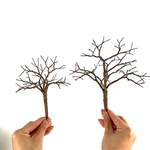 DIY Mini Wire Tree With Flexible Branches – Ideal for Dollhouses and Model Train Scenes - Etsy