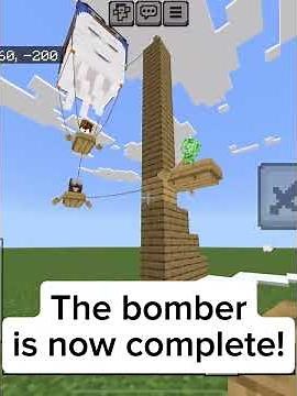 How to make a bomber in minecraft :) #minecraft