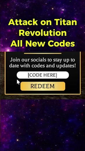 Roblox Attack on Titan Revolution Codes