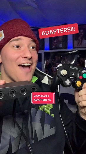 Thank god for adapters! Did you know they sold gamecube adapters for nintendo switch?! #nintendoswitch #adapters #retrogaming #controllers #gamecube