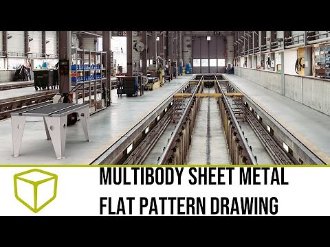 SOLIDWORKS Tutorial - Mutlibody Sheet Metal Flat Pattern Drawing