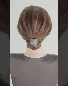 [Medium Hair Cuff Bun] Easy Braided Updo Style | Secure & Elegant Hair Tutorial