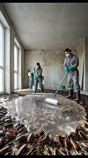 Would You Walk on a Kitchen Floor Made of Thousands of Insects? 😱 #shorts #viral #insects #ytshorts