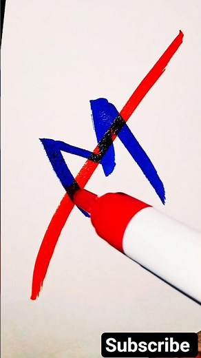 M Calligraphy ✍️ Beautiful Handwriting #Shorts #Calligraphy #Lettering #shortsfeed