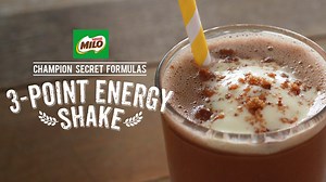 9.5K reactions · 818 shares | Team up with your champs to create this secret drink. Here's the MILO 3-Point Energy Shake formula: | MILO® Philippines | Facebook