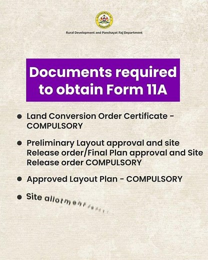 Layout Approval Property | RDPR | Rural Development | Eswathu | Form 11A