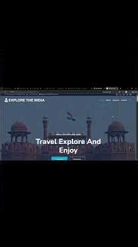 Explore The India 🌏 | Travel Website Using HTML, CSS, JavaScript & Bootstrap